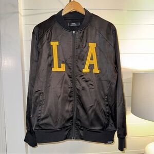 Pro Standard Black Bomber Jacket LA Lakers Size XL